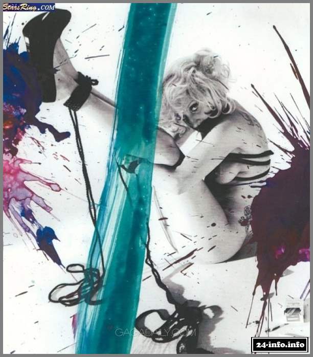 Голая звезда Леди Гага