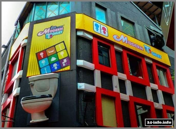 Необычный ресторан-туалет в Китае (25 фото)