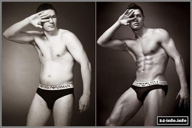 Обычные мужчины в рекламе мужского белья