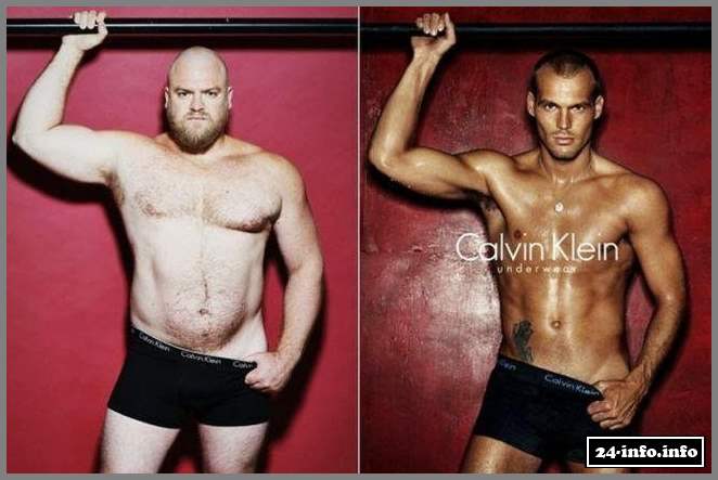 Обычные мужчины в рекламе мужского белья