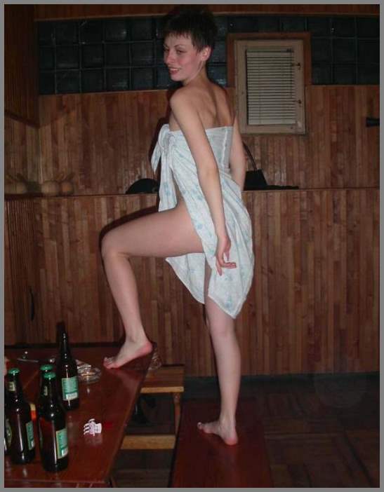 Откровенная фотосессия в баньке