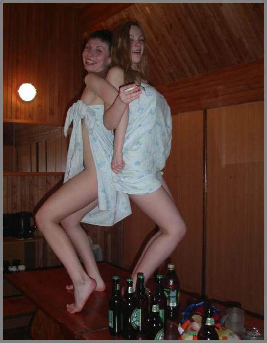 Откровенная фотосессия в баньке