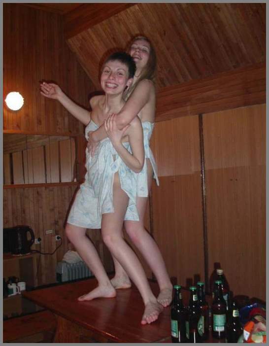 Откровенная фотосессия в баньке