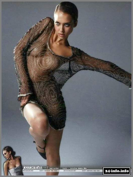 Голая звезда Джессика Альба