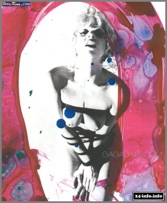 Голая звезда Леди Гага