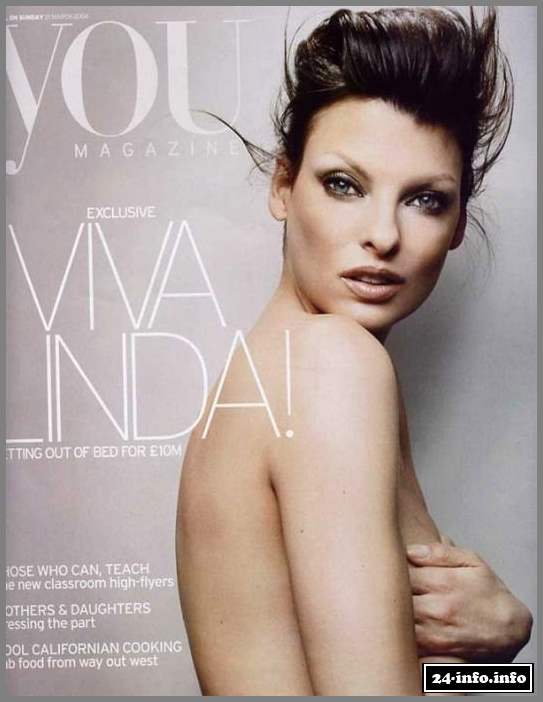 Голая звезда Линда Евангелиста