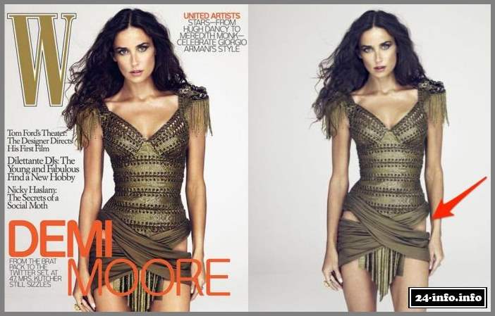 Фэйлы фотошопа на обложках глянцевых журналов (14 фото)