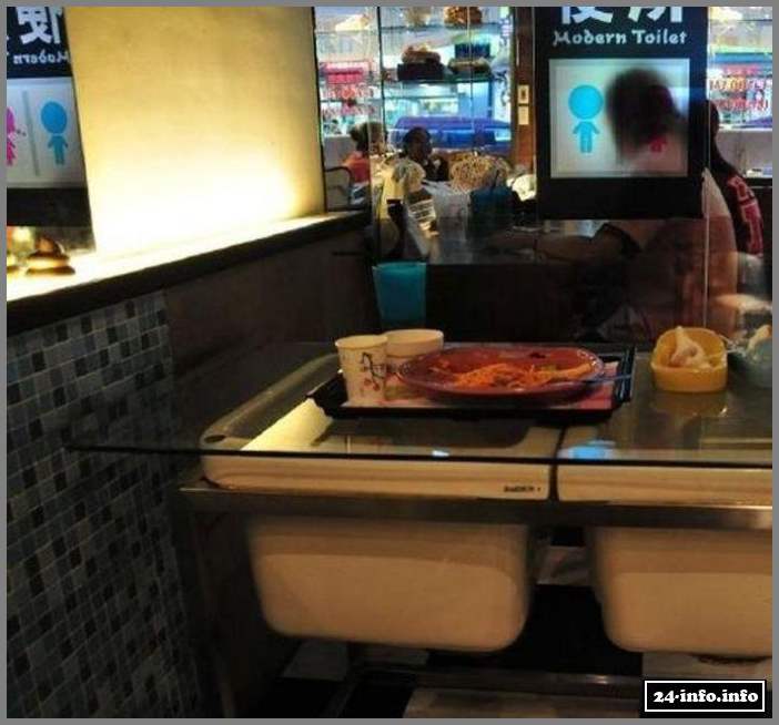 Необычный ресторан-туалет в Китае (25 фото)