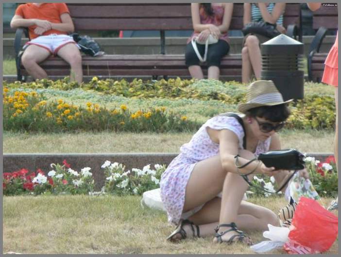 Подсмотренное на природе (трусы, жопы, передки)