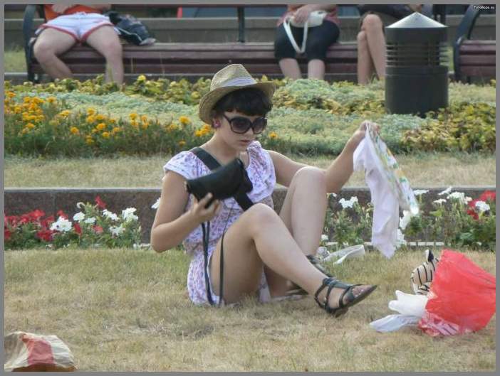 Подсмотренное на природе (трусы, жопы, передки)