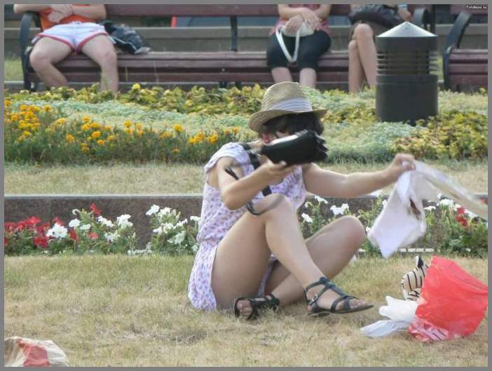 Подсмотренное на природе (трусы, жопы, передки)