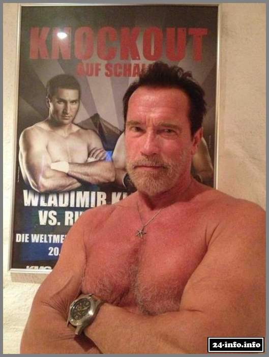 Владимир Кличко и Арнольд Шварценеггер