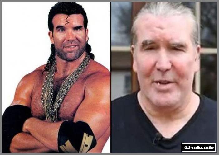 Знаменитые рестлеры в стиле "тогда и сейчас"
