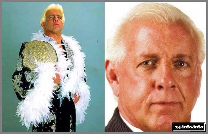 Знаменитые рестлеры в стиле "тогда и сейчас"