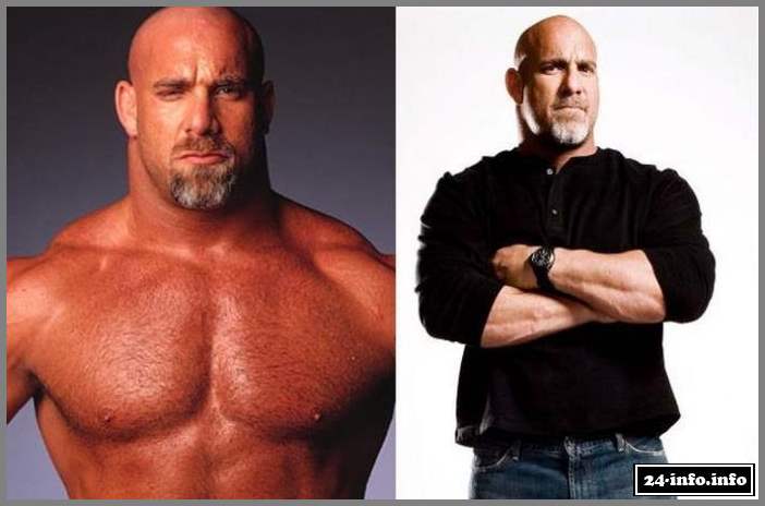 Знаменитые рестлеры в стиле "тогда и сейчас"