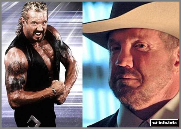 Знаменитые рестлеры в стиле "тогда и сейчас"