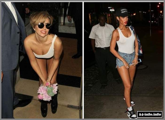 Чья грудь лучше? Рианна против Леди Гаги