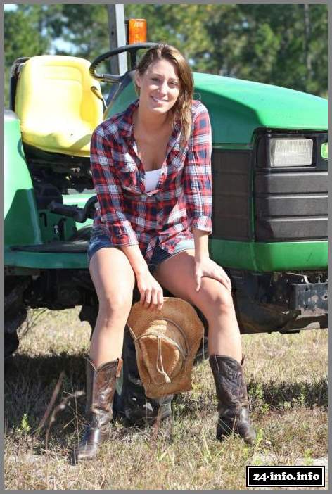 Вена Жирарди работает на ферме (6 Фото)