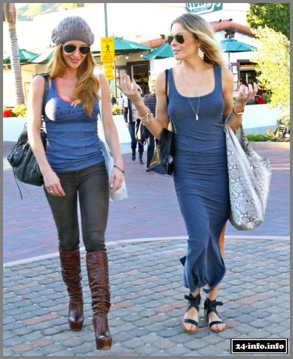 Лиэнн Раймс хвастает своей фальшивей грудью (8 Фото)