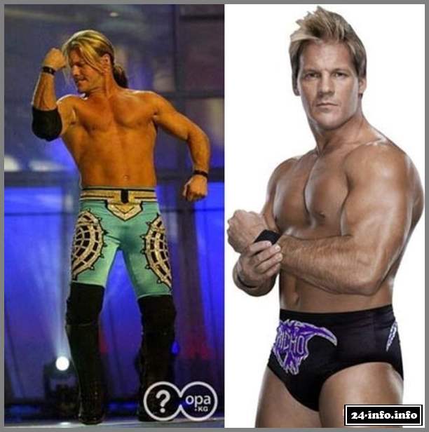 Знаменитые рестлеры в стиле "тогда и сейчас"