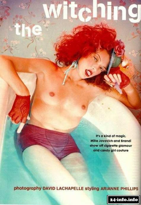 Голая звезда Мила Йовович