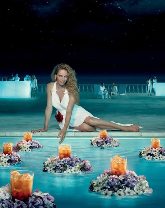 Ума Турман в календаре Campari