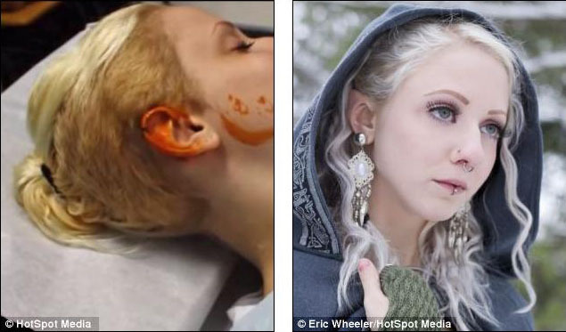 Девушка сильно хотела быть похожей на эльфов Девушка сильно хотела быть похожей на эльфов