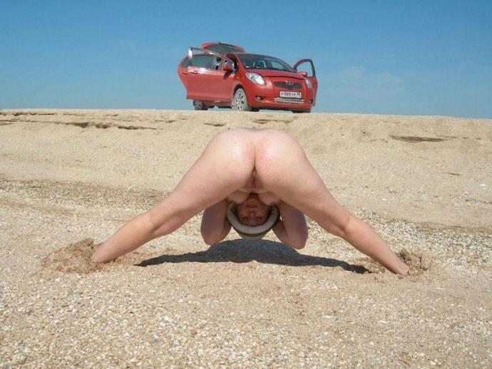 Бабуля показала большие титьки - Эроприколы