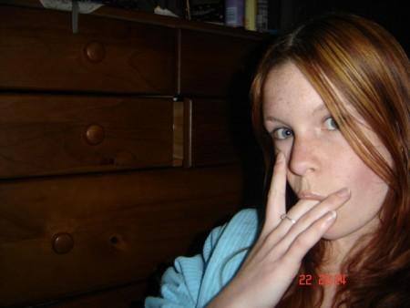 Рыженькая девушка с большими сиськами