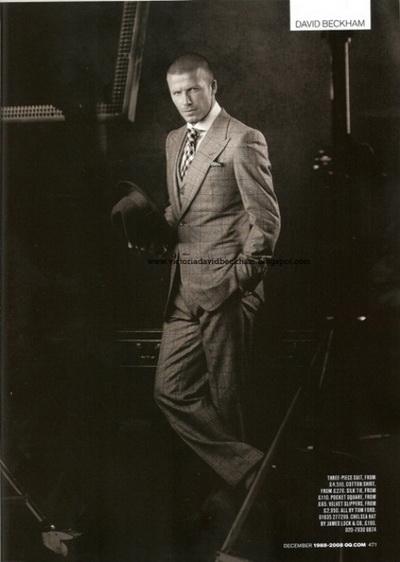 Раздетая Дэвид Бэкхем в журнале GQ. Декабрь 2008 (НЮ)