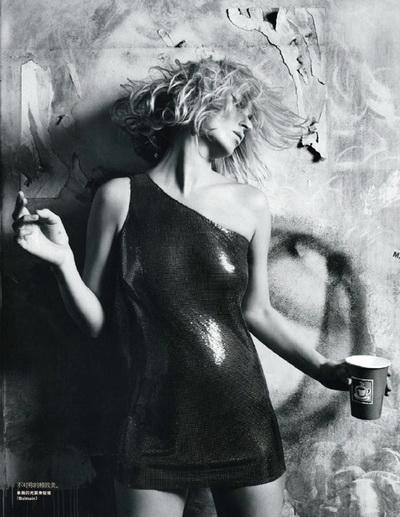 Откровенная Британская топ-модель Кейт Мосс для китайского Vogue (НЮ)