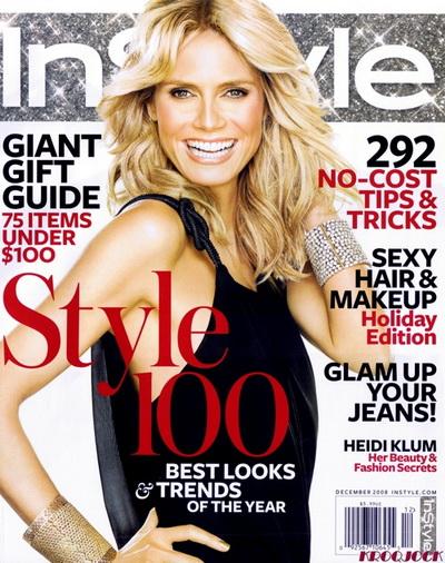 Секси Хайди Клум (Heidi Klum) в декабрьском номере InStyle (красивые фото)