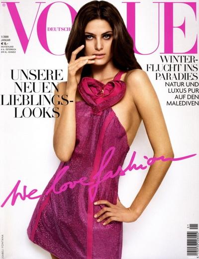 Секси Исабели Фонтана и Тони Гарн для немецкого Vogue (голые девушки)
