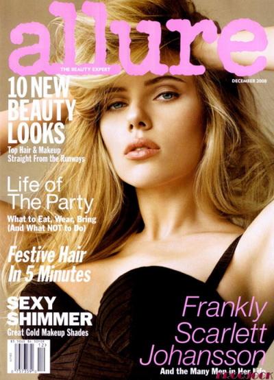 Секси Скарлетт Йоханссон на обложке Allure (голые девушки)
