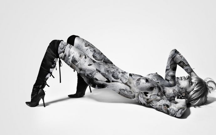 белый, сапоги, текстура