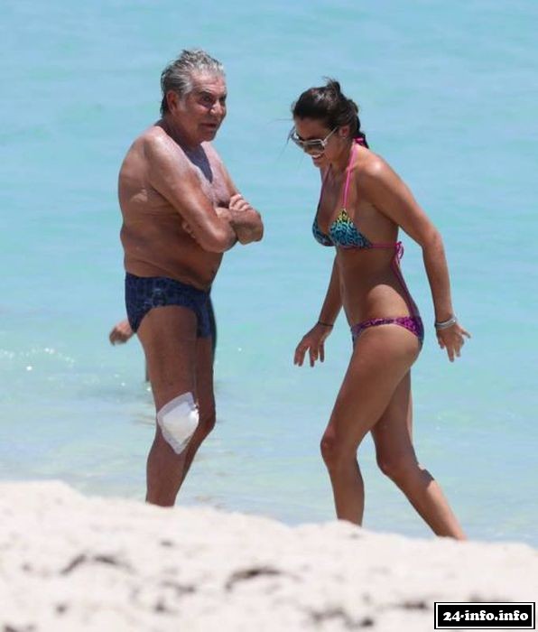 Роберто Кавалли и его возлюбленная - модель Лина Нильсон Роберто Кавалли и его возлюбленная - модель Лина Нильсон