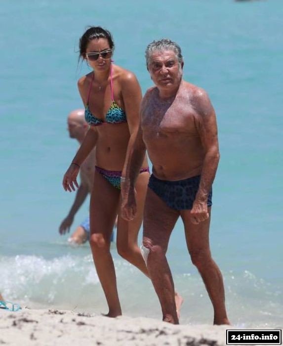 Роберто Кавалли и его возлюбленная - модель Лина Нильсон Роберто Кавалли и его возлюбленная - модель Лина Нильсон