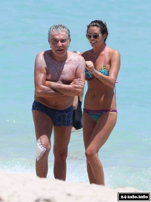 Роберто Кавалли и его возлюбленная - модель Лина Нильсон Роберто Кавалли и его возлюбленная - модель Лина Нильсон