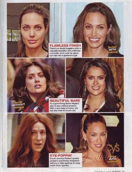 Анджелина Джоли, Сальма Хаек , Сара Джессика Паркер