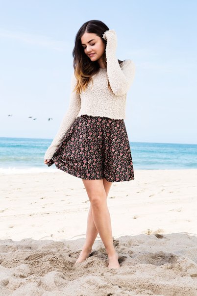 Люси Хейл на фотосессии для осенней рекламной кампании