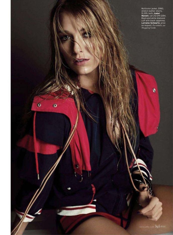 Голая Blake Lively - Elle March 2012 USA