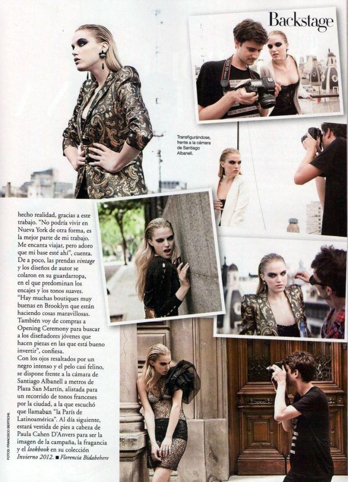 Раздетая Dana Drori - Harpers Bazaar February 2012 Argentina