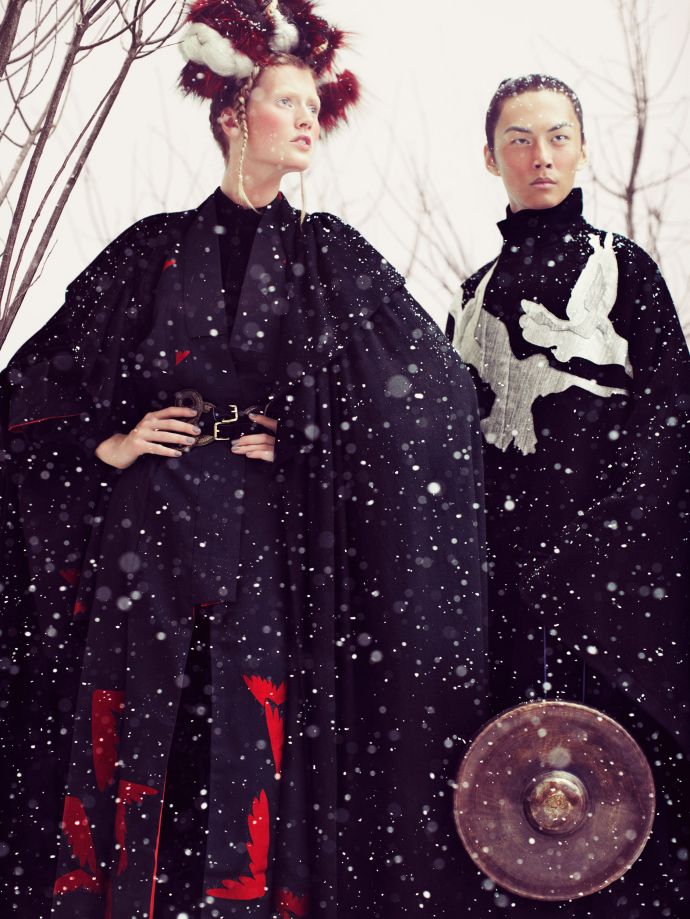 Тони Гаррн (Toni Garrn) и Дэвид Чианг (David Chiang)