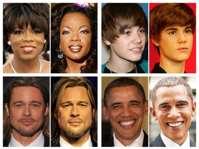 Знаменитости и их восковые фигуры