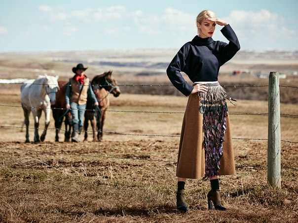 Jessica Stam by Chris Nicholls for Holts Fall 2014