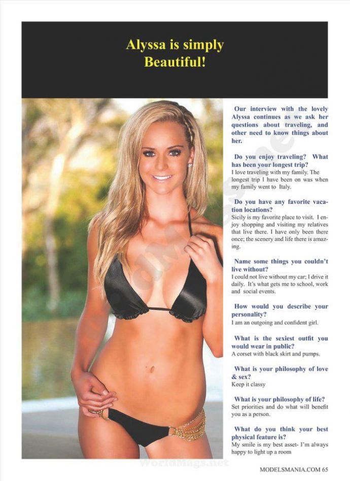 Сексуальная Alyssa Stoody - Modelsmania March 2012 USA