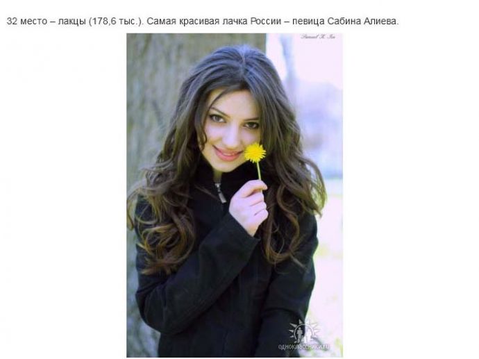 Самые красивые представительницы различных народов России