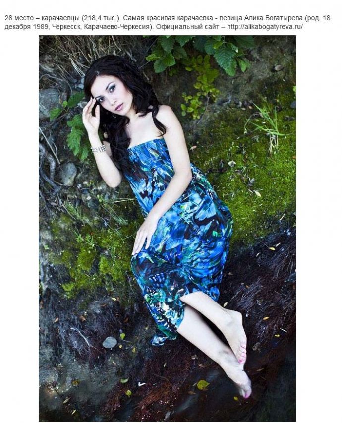 Самые красивые представительницы различных народов России