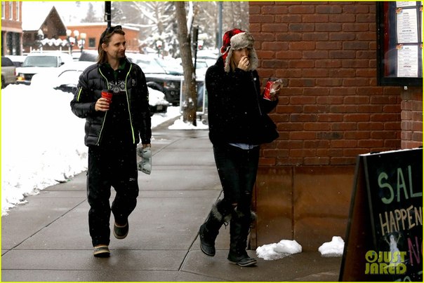 Кейт Хадсон и Мэтт Беллами на горнолыжном курорте