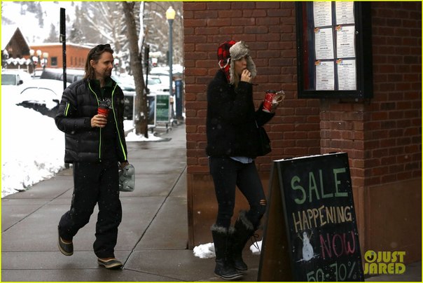 Кейт Хадсон и Мэтт Беллами на горнолыжном курорте